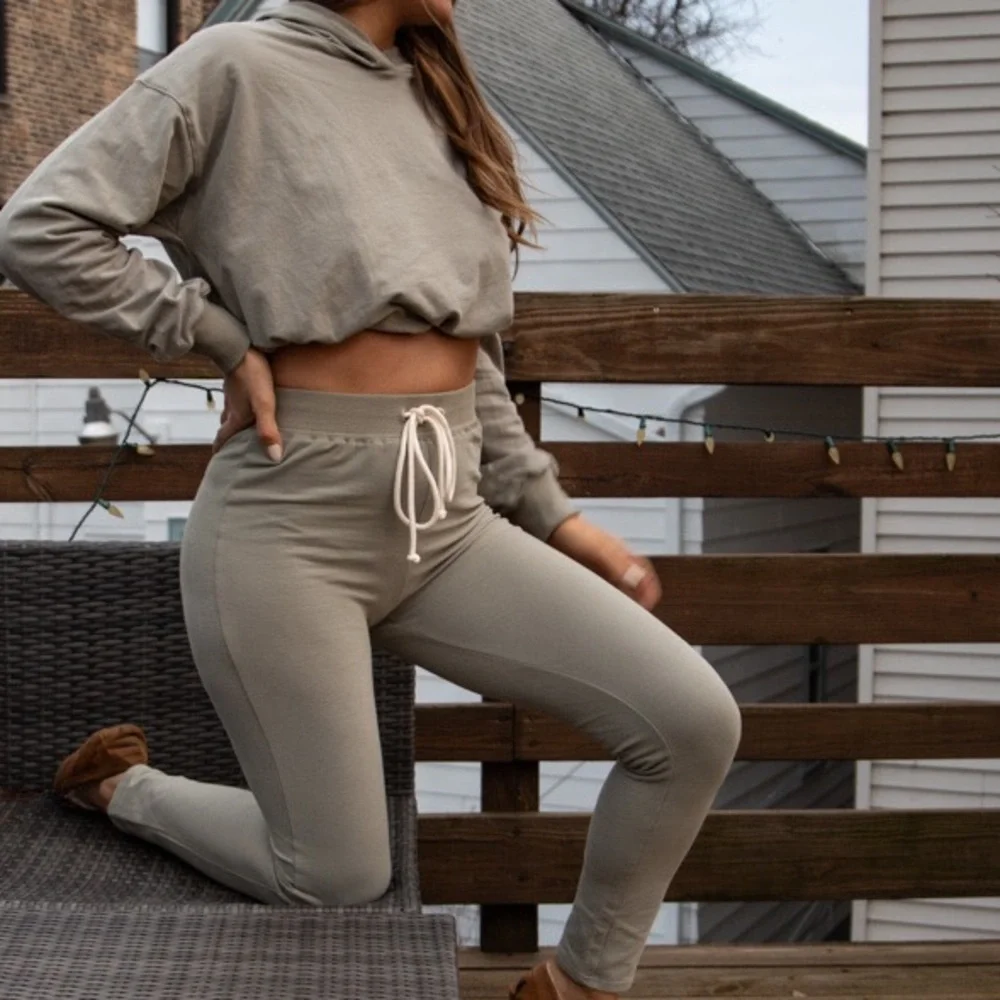 Olive Fitted Lounge Set